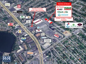 261-283 N Dupont Hwy, Dover, DE - Aérien  Vue de la carte