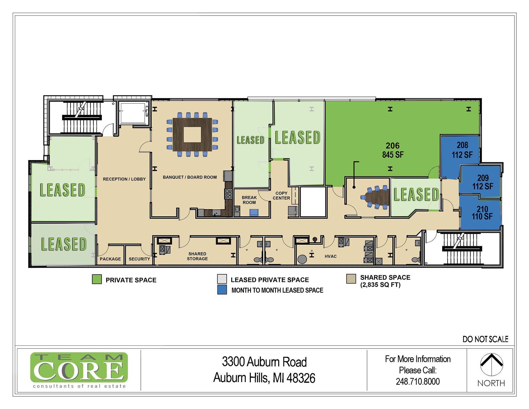3300 Auburn Rd, Auburn Hills, MI à louer Plan d’étage- Image 1 de 1