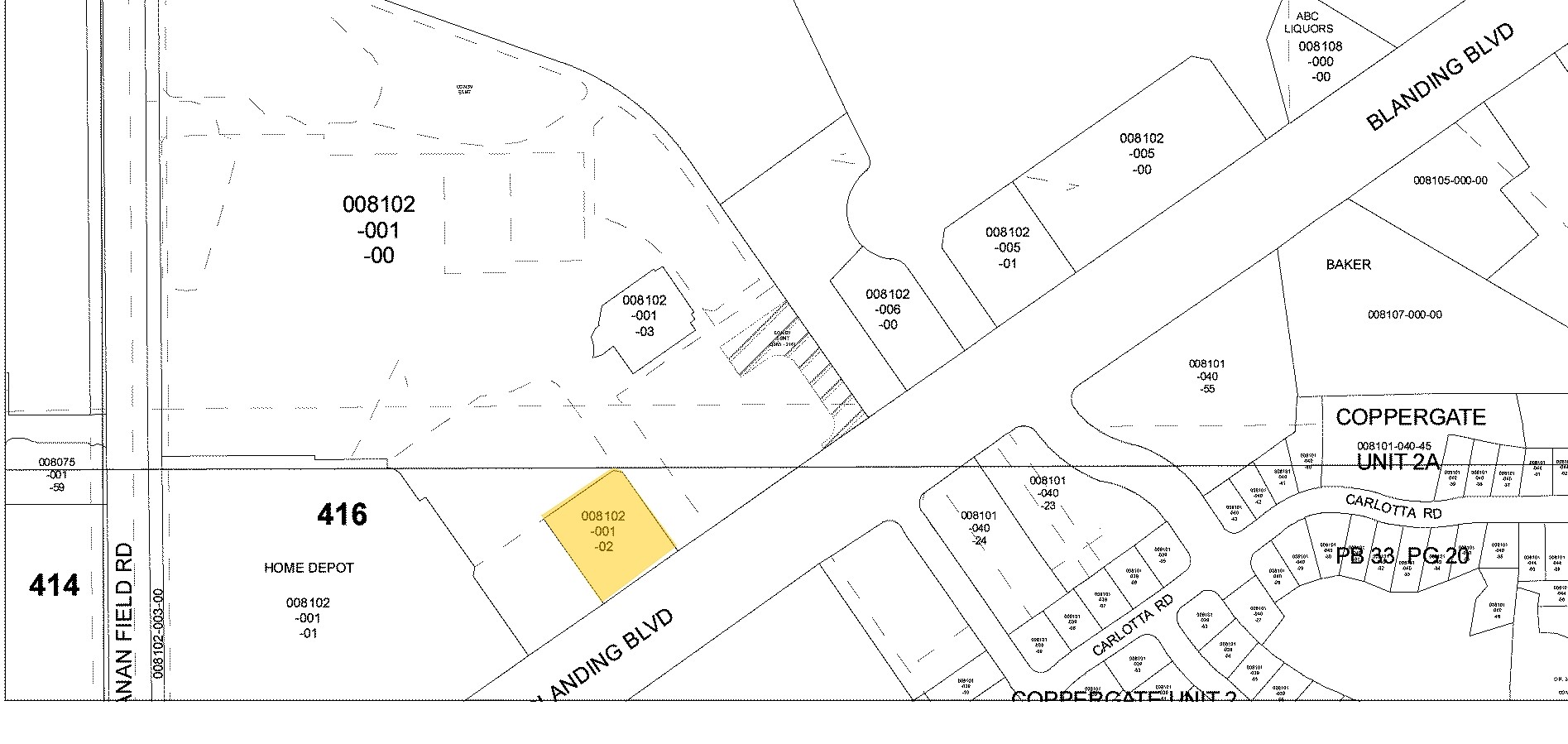 1700 Blanding Blvd, Middleburg, FL à vendre Plan cadastral- Image 1 de 5