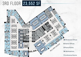 4445 Willard Ave, Chevy Chase, MD for lease Floor Plan- Image 1 of 1