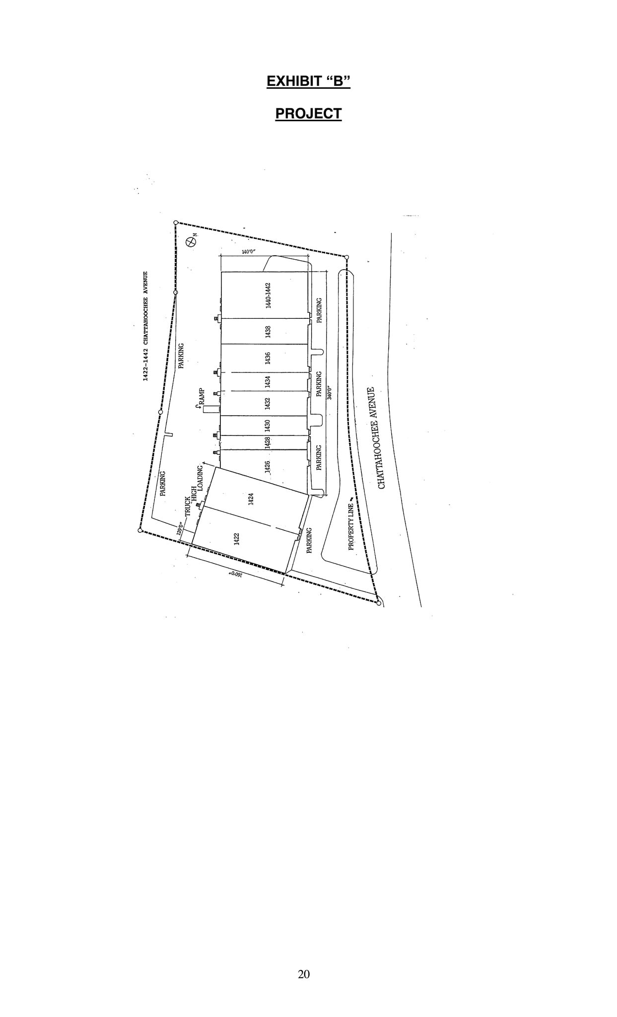 1426 Chattahoochee Ave NW, Atlanta, GA à louer Plan de site- Image 1 de 1