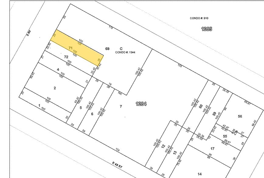605 Fifth Ave, New York, NY à louer - Plan cadastral - Image 2 de 6