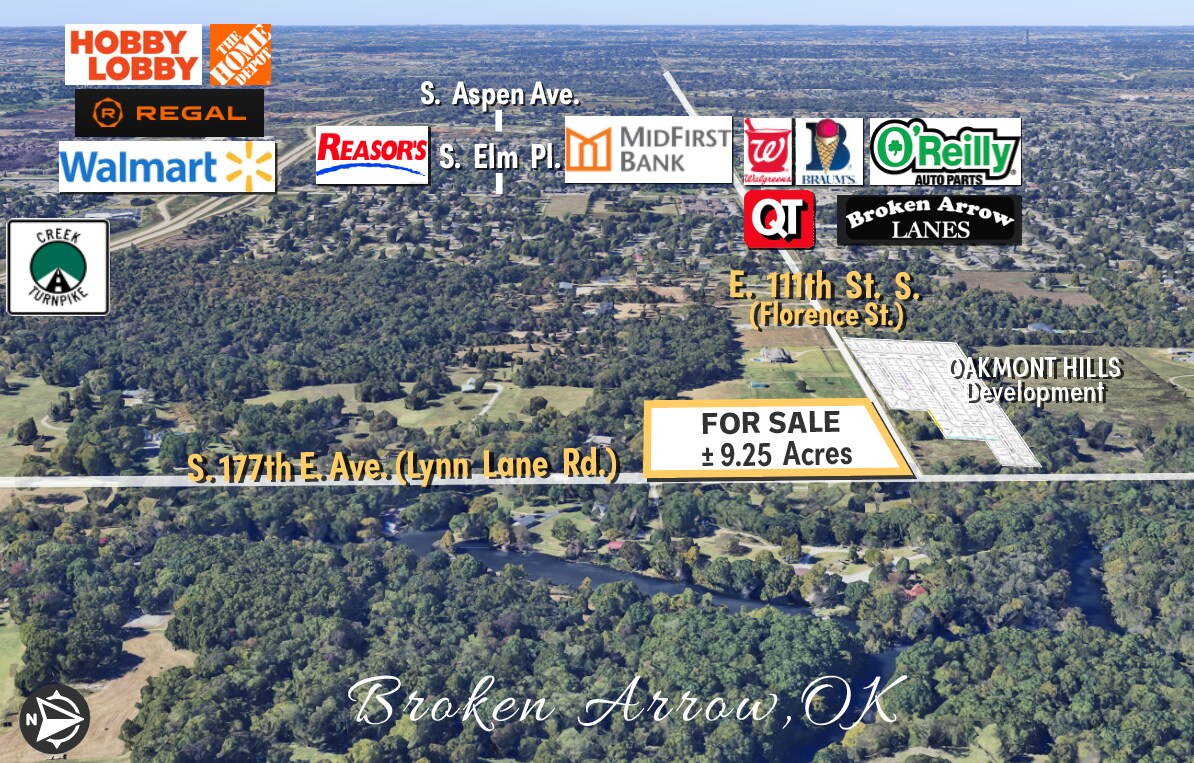 111th St (Florence) & S. Lynn Lane Rd, Broken Arrow, OK for sale Primary Photo- Image 1 of 7