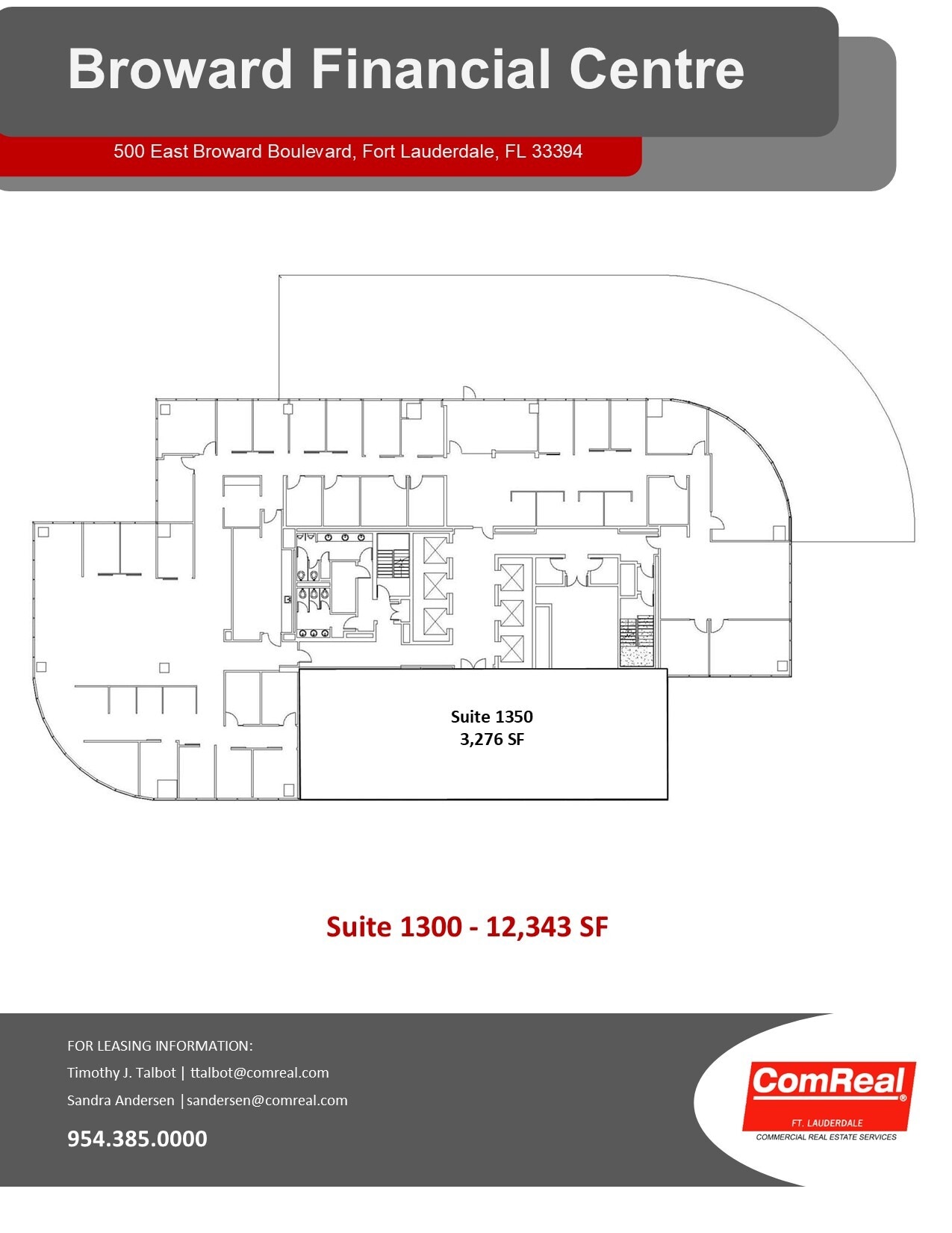 500 E Broward Blvd, Fort Lauderdale, FL for lease Floor Plan- Image 1 of 2