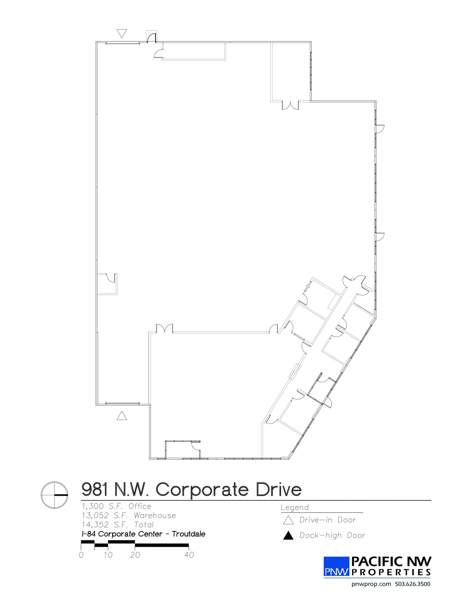 1020-1080 NW Corporate Dr, Troutdale, OR à louer Plan de site- Image 1 de 1