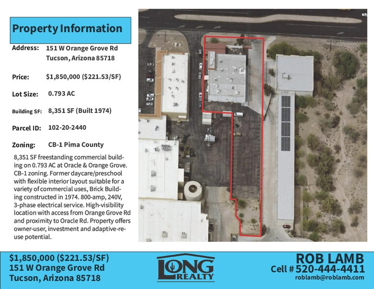 151 W Orange Grove Rd, Tucson, AZ for sale - Building Photo - Image 3 of 9