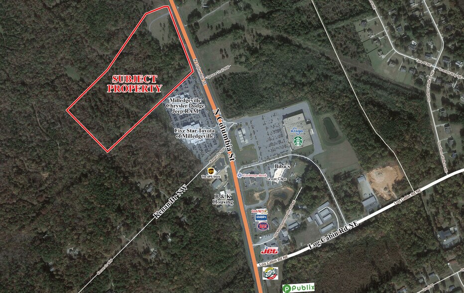 2840 N Columbia St, Milledgeville, GA à vendre - Aérien - Image 3 de 4