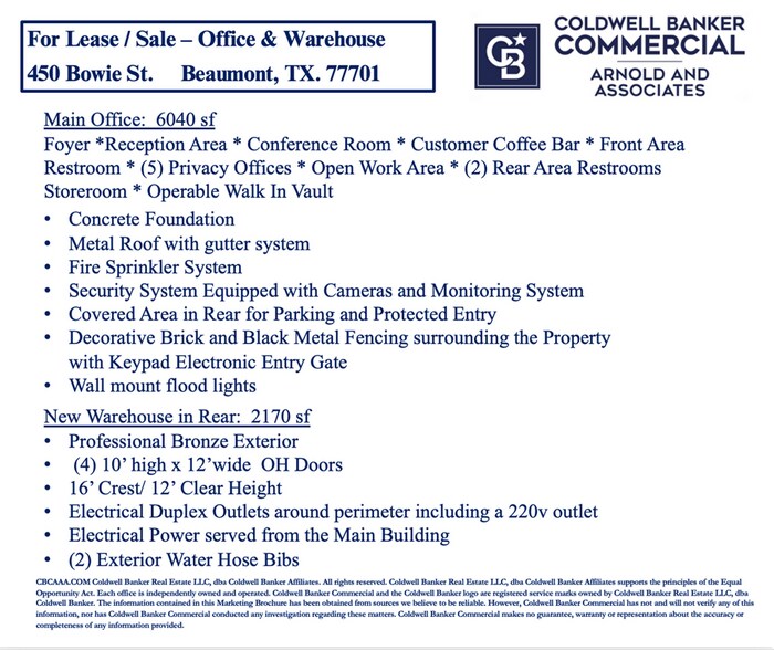 450 Bowie, Beaumont, TX à louer - Photo du bâtiment - Image 3 de 6