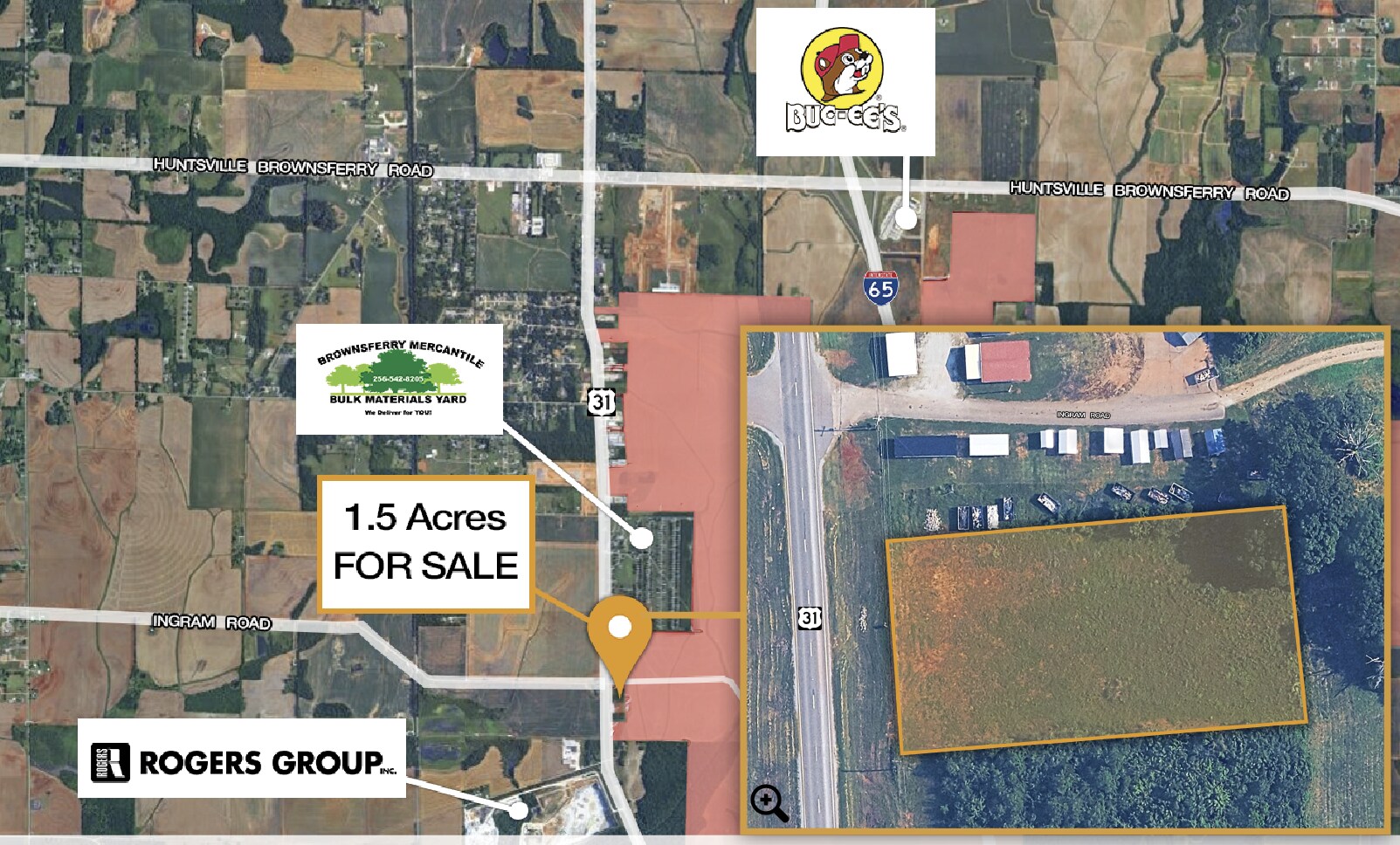 Hwy 31, Tanner, AL for sale Plat Map- Image 1 of 2