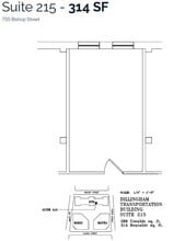 733 Bishop St, Honolulu, HI à louer Plan d’étage- Image 1 de 1