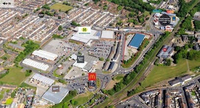North Rd, Darlington, DUR - Aerial map view