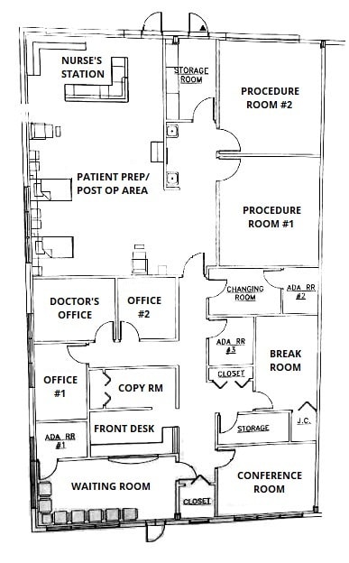 1180 N Williamson Blvd, Daytona Beach, FL à louer Plan d’étage- Image 1 de 1