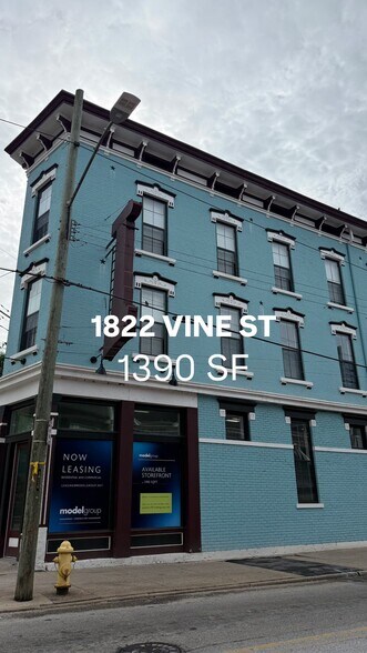 1822 Vine St, Cincinnati, OH à louer - Vidéo sur l’inscription commerciale - Image 2 de 10