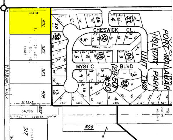 1101 Malabar Rd NE, Palm Bay, FL for sale Plat Map- Image 1 of 1