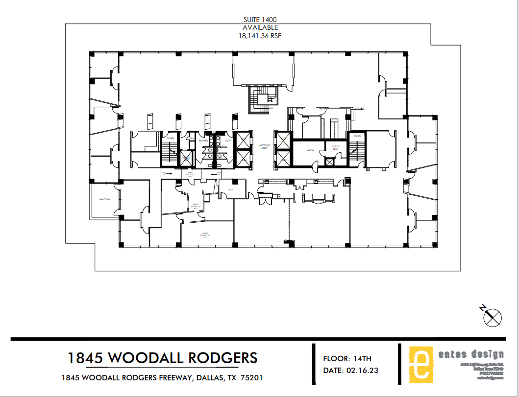 1845 Woodall Rodgers Fwy, Dallas, TX à louer Plan d  tage- Image 1 de 1