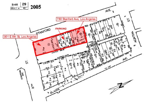 901 E 8th St, Los Angeles, CA à louer - Plan cadastral - Image 2 de 20