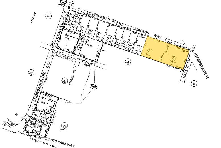 499 N Hale Ave, Escondido, CA for lease - Plat Map - Image 2 of 3