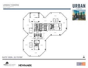 222 W Las Colinas Blvd, Irving, TX à louer Plan d’étage- Image 1 de 3