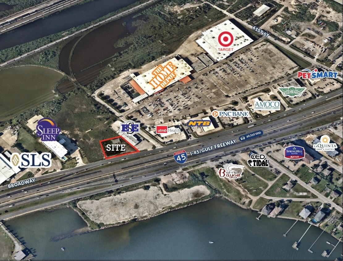 6600 Broadway St, Galveston, TX for sale Aerial- Image 1 of 3