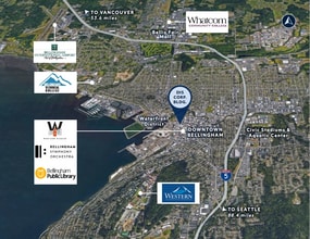 1315 Cornwall Ave, Bellingham, WA - AERIAL  map view