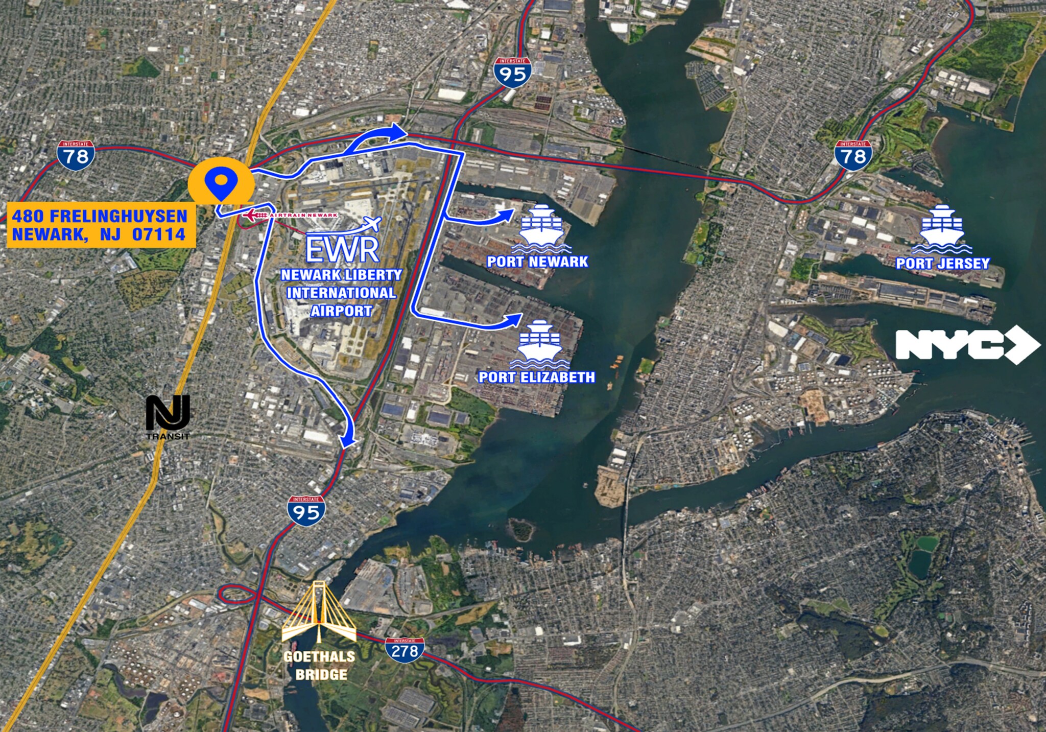 480 Frelinghuysen Ave, Newark, NJ à vendre Aérien- Image 1 de 1