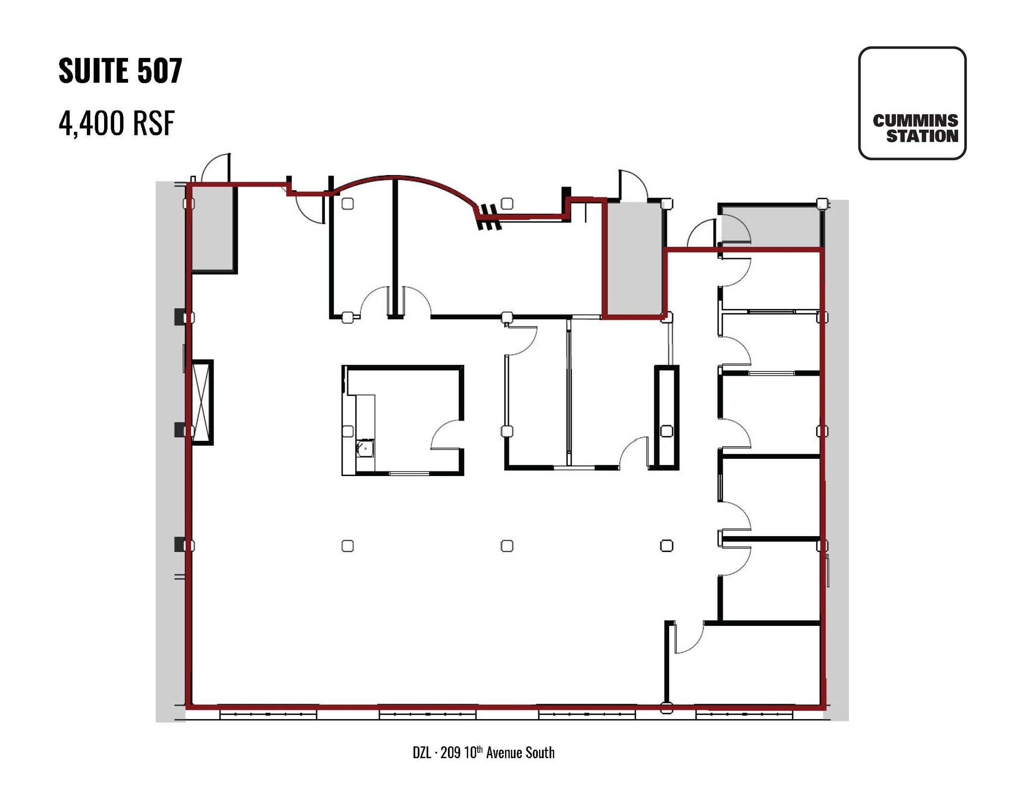 209 10th Ave S, Nashville, TN for lease Floor Plan- Image 1 of 1