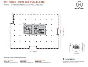 1850 M St NW, Washington, DC for lease Typical Floor Plan- Image 2 of 2