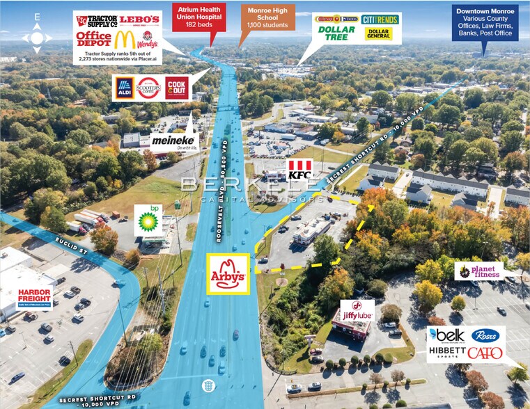 2101 W Roosevelt Blvd, Monroe, NC à vendre - Photo du bâtiment - Image 2 de 6