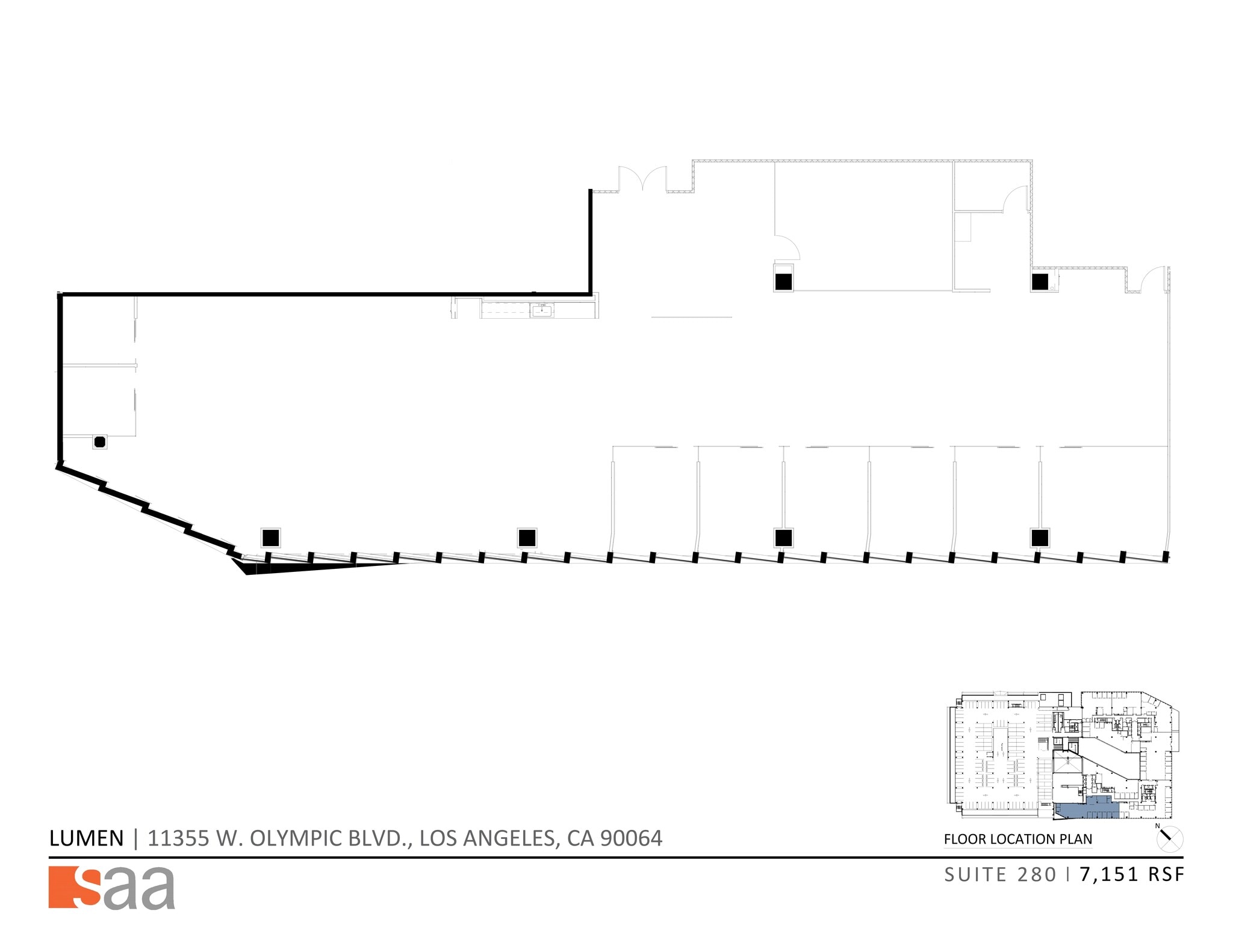 11355 W Olympic Blvd, Los Angeles, CA for lease Site Plan- Image 1 of 5