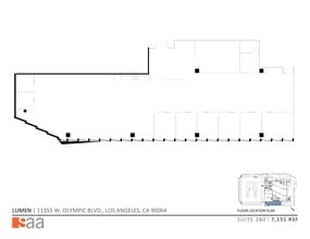 11355 W Olympic Blvd, Los Angeles, CA for lease Site Plan- Image 1 of 5