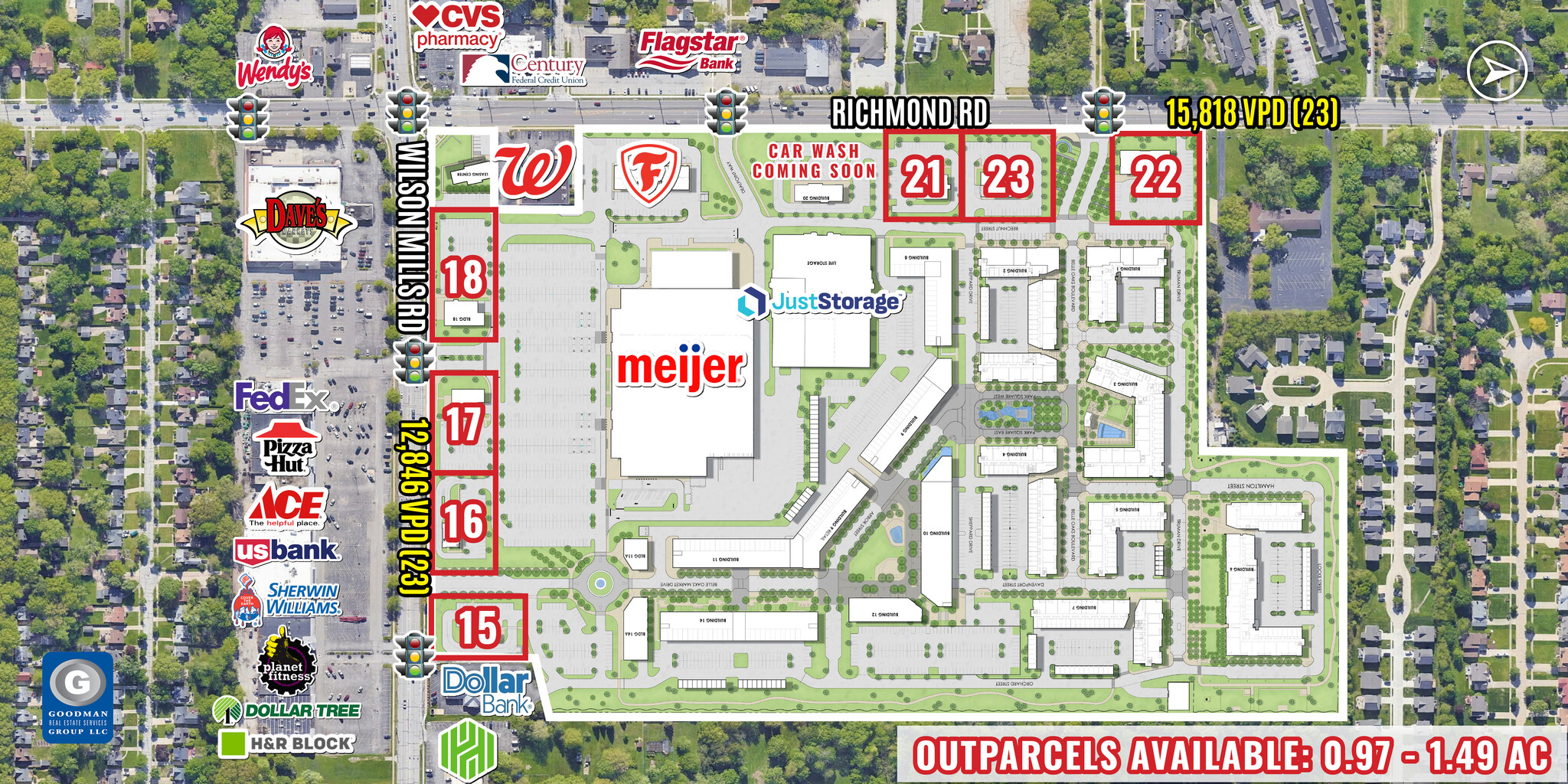 Richmond Road, Richmond Heights, OH for lease Aerial- Image 1 of 5