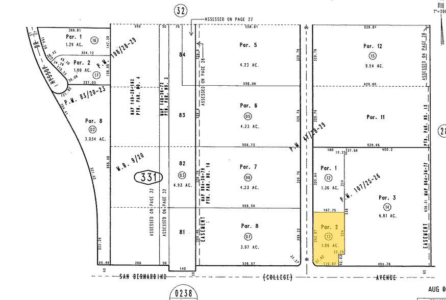 12220 4th St, Rancho Cucamonga, CA à louer - Plan cadastral - Image 2 de 15
