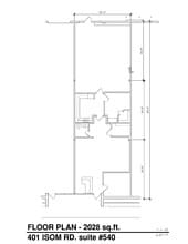 401 Isom Rd, San Antonio, TX à louer Plan d’étage- Image 1 de 1