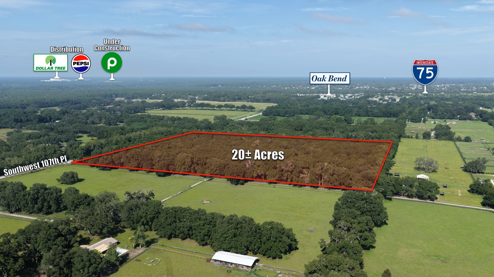 0 SW 107th Pl, Ocala, FL for sale Aerial- Image 1 of 8