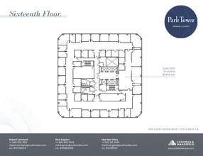 600 Anton Blvd, Costa Mesa, CA à louer Plan d’étage- Image 1 de 16