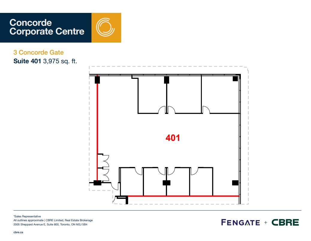 3 Concorde Gate, Toronto, ON for lease Floor Plan- Image 1 of 1