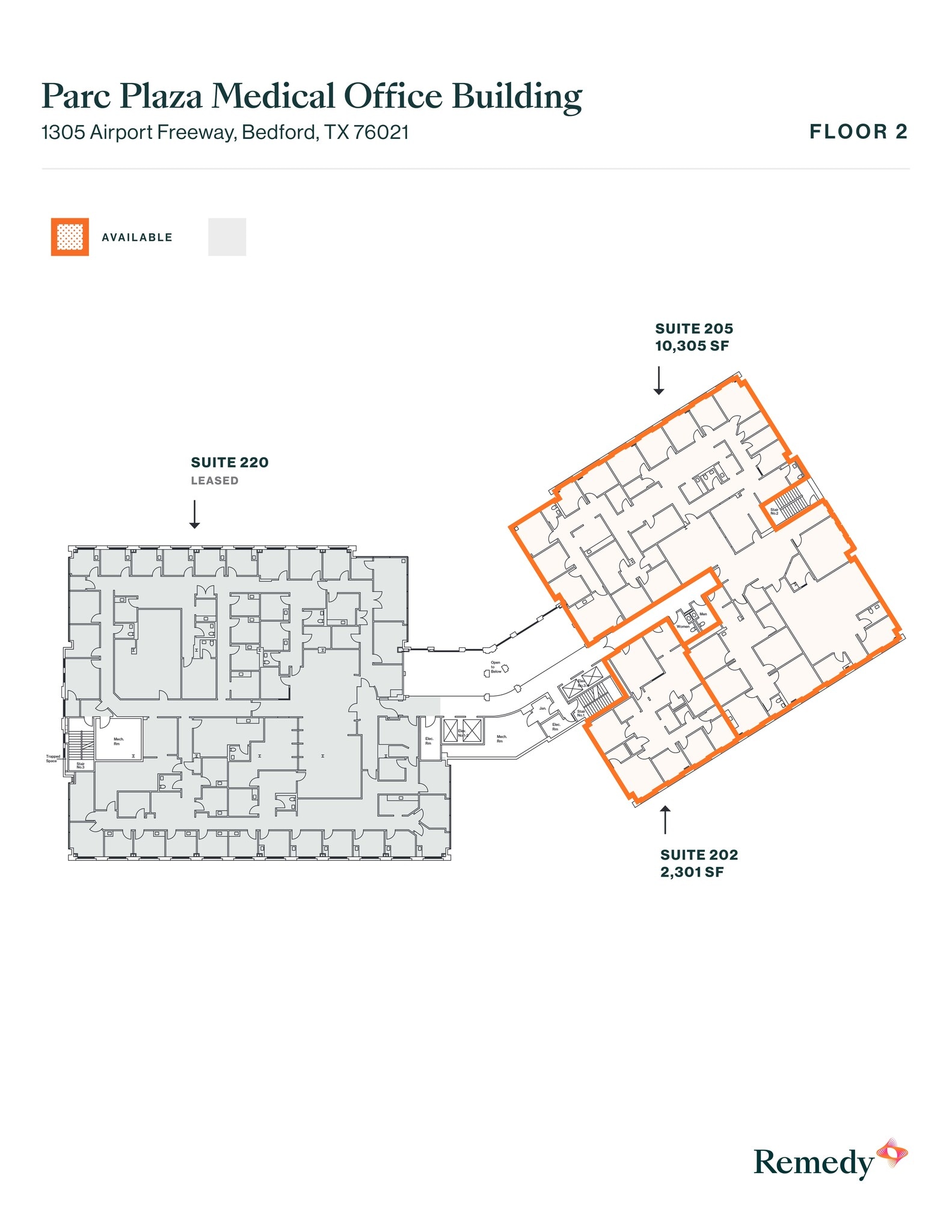 1305 Airport Fwy, Bedford, TX à louer Plan de site- Image 1 de 1