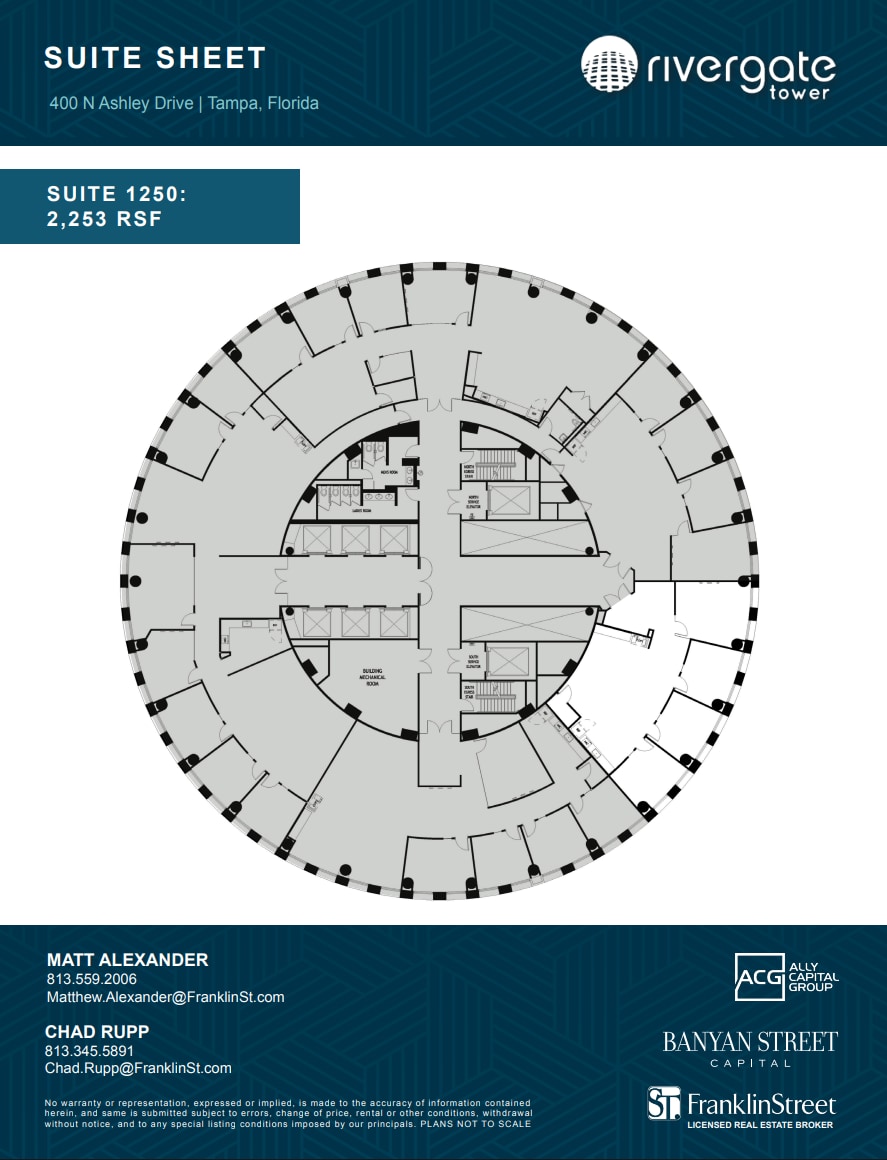 400 N Ashley Dr, Tampa, FL for lease Floor Plan- Image 1 of 1