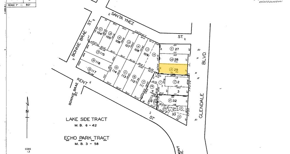 827 Glendale Blvd, Los Angeles, CA for sale - Plat Map - Image 2 of 9