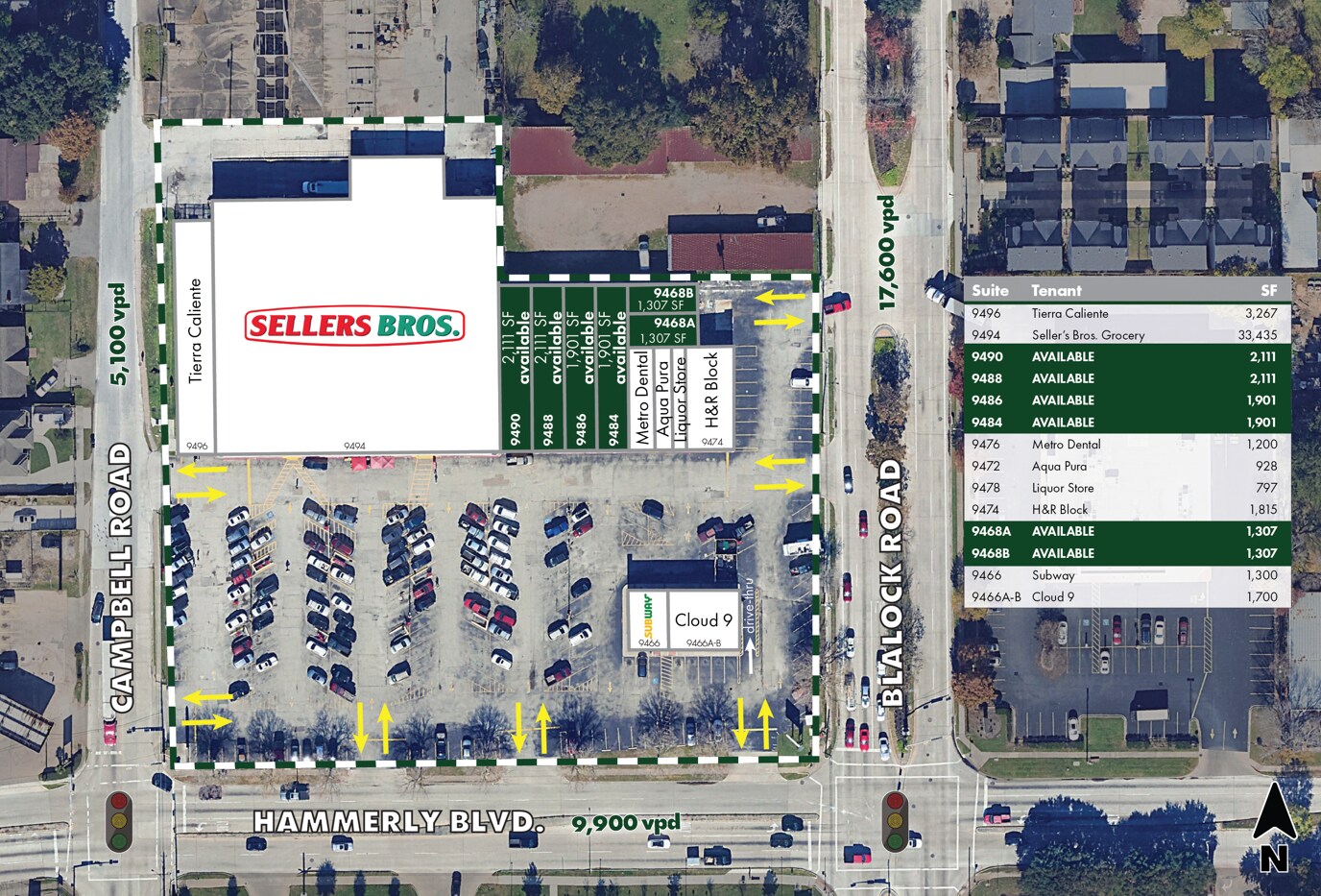 9474-9496 Hammerly Blvd, Houston, TX for lease Site Plan- Image 1 of 8