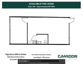 8585 E Hartford Dr, Scottsdale, AZ for lease Floor Plan- Image 1 of 1