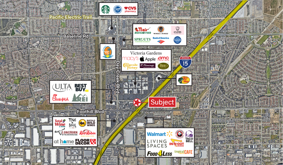 12499 Victoria Gardens Ln, Rancho Cucamonga, CA à louer - Aérien - Image 2 de 6