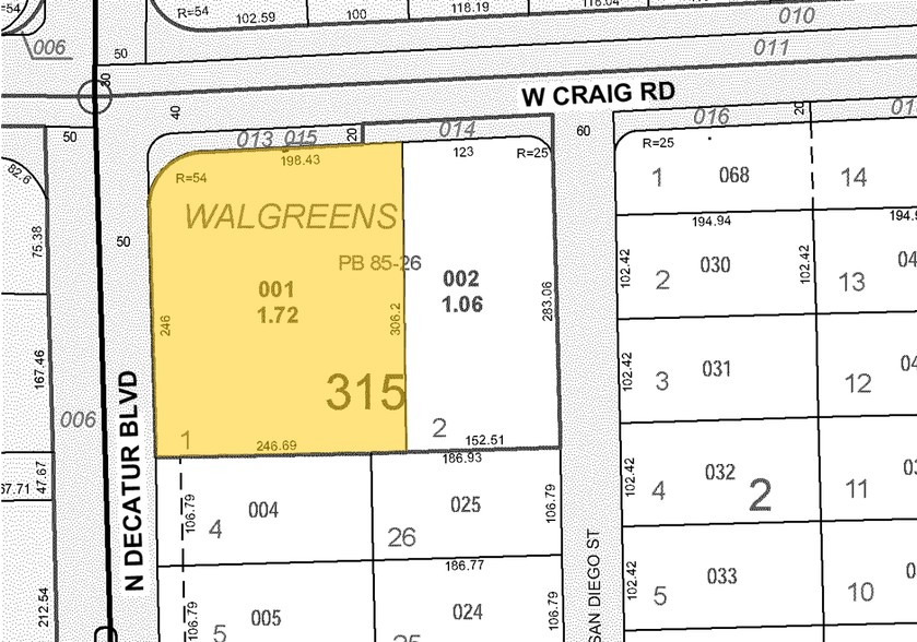 4771 W Craig Rd, North Las Vegas, NV for sale - Plat Map - Image 1 of 1