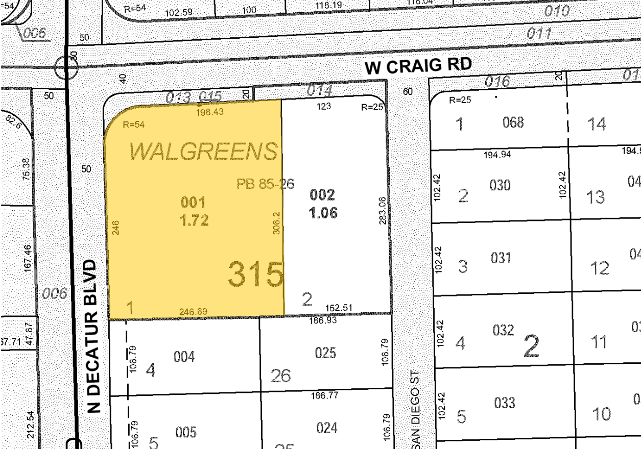 4771 W Craig Rd, North Las Vegas, NV à vendre Plan cadastral- Image 1 de 1