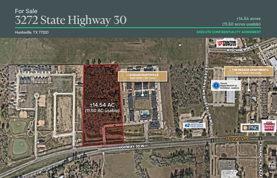 State Hwy 30 W, Huntsville, TX à vendre - Photo du bâtiment - Image 1 de 4