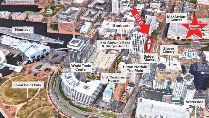 201 E City Hall Ave, Norfolk, VA à louer - Aérien - Image 2 de 8