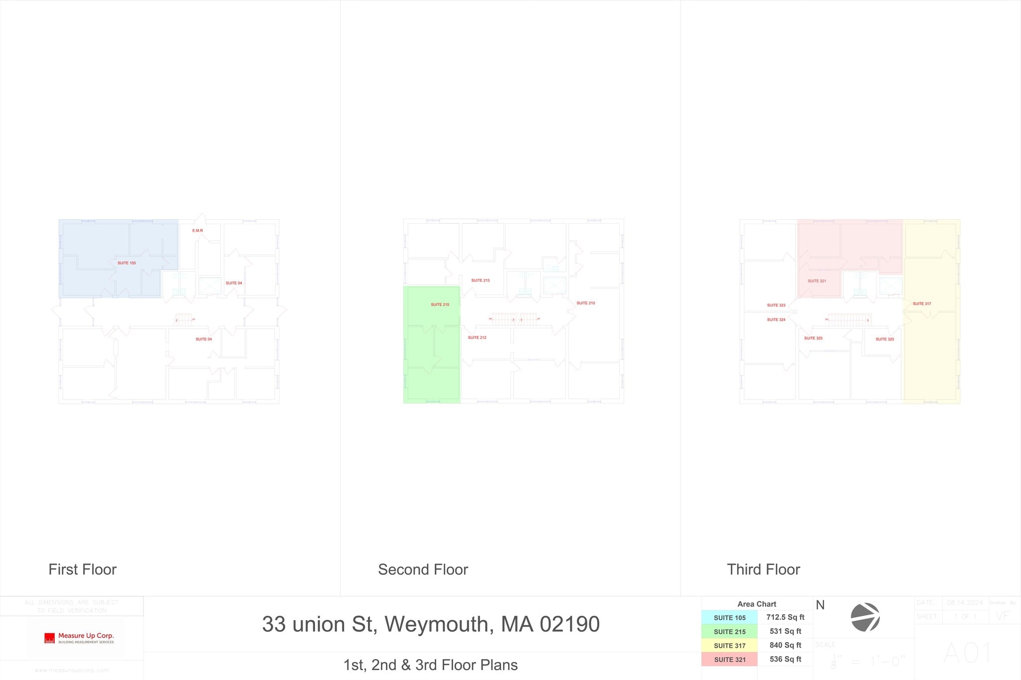 33 Union St, Weymouth, MA à louer Plan de site- Image 1 de 1