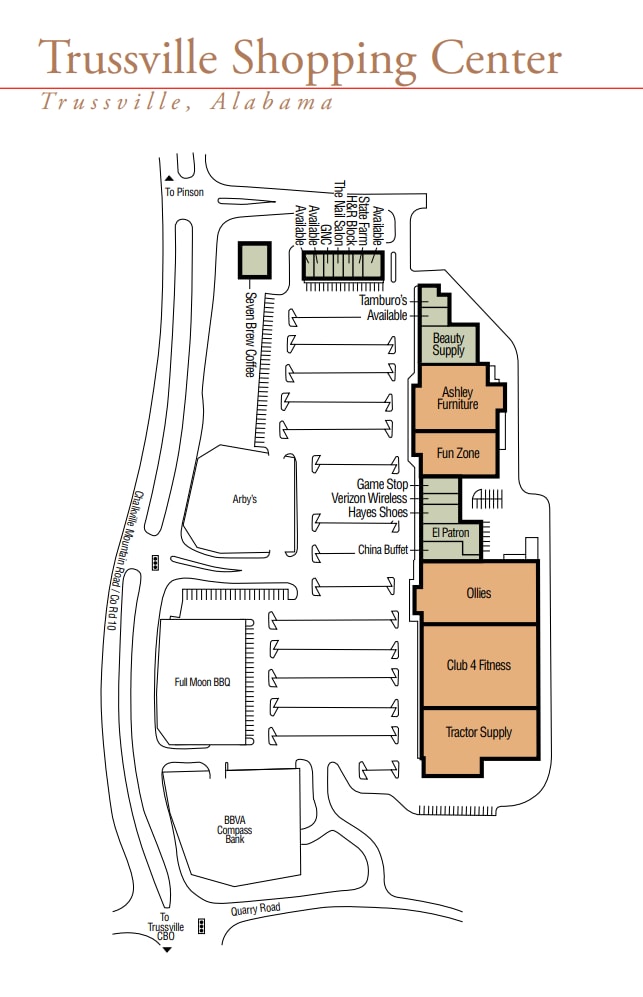 5954-5980 Chalkville Rd, Birmingham, AL à louer Plan de site- Image 1 de 1