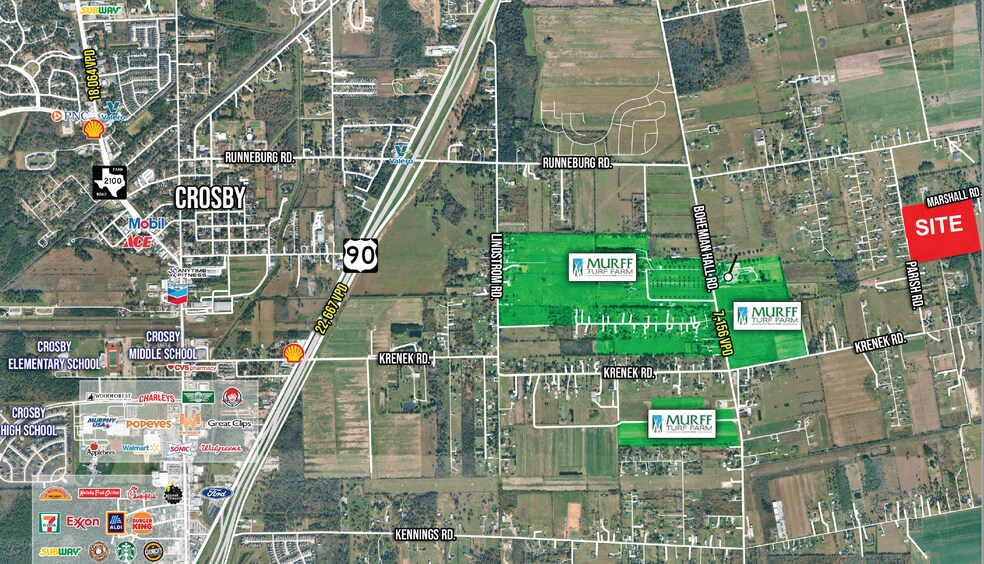 SEC Marshall Rd & Parish Rd, Crosby, TX à vendre - Photo du bâtiment - Image 3 de 3
