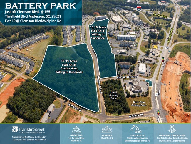 More details for 0 Threlkeld Blvd, Anderson, SC - Land for Sale